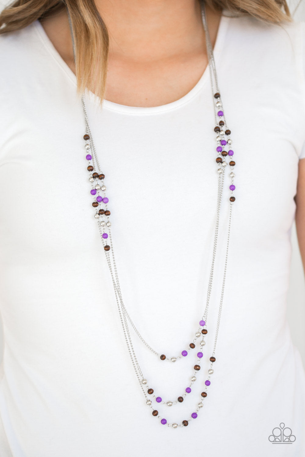 Seasonal Sensation Purple Necklace  - Jewelry by Bretta