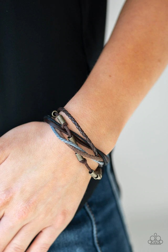 Forest Front Runner Brown Bracelet - Jewelry by Bretta