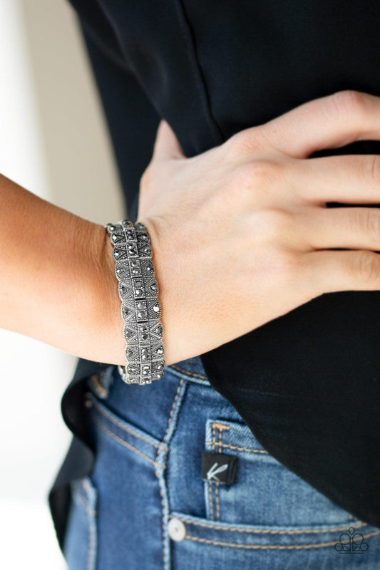 Paparazzi Accessories-Modern Magnificence - Silver Bracelet