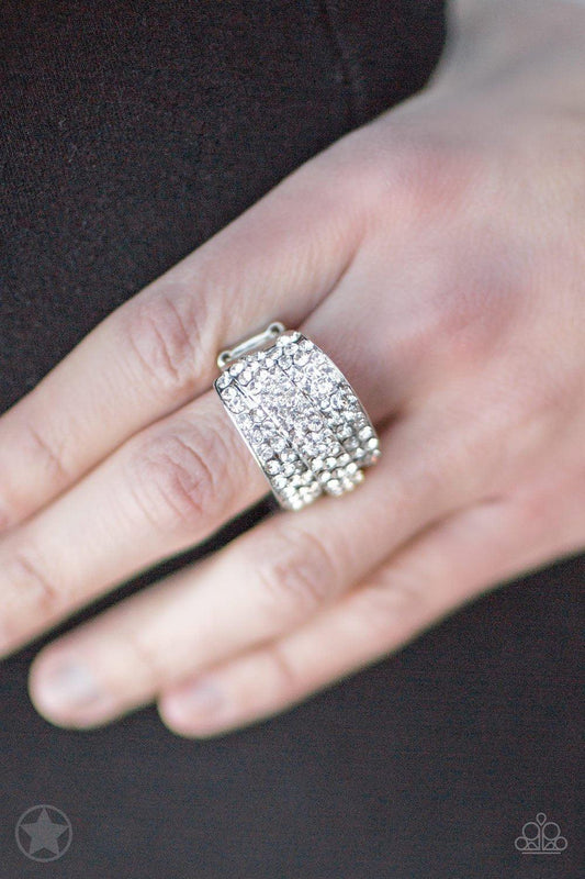 Paparazzi Accessories-The Millionaires Club - White Ring
