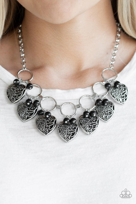 Very Valentine Black Necklace - Jewelry by Bretta