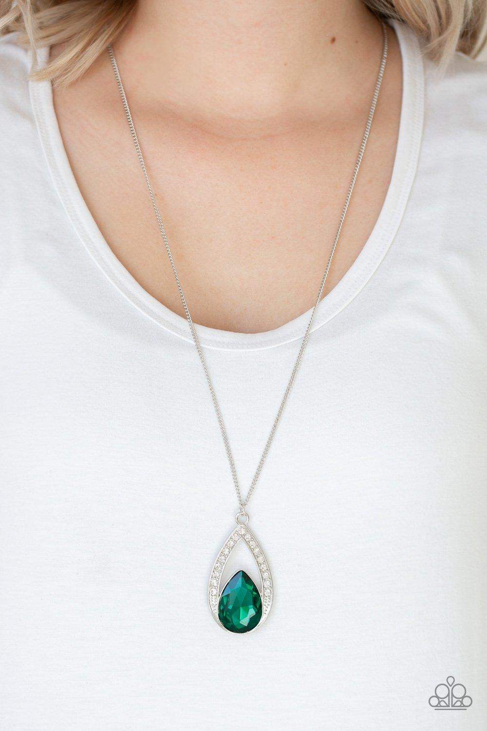 Notorious Noble Green Necklace - Jewelry by Bretta