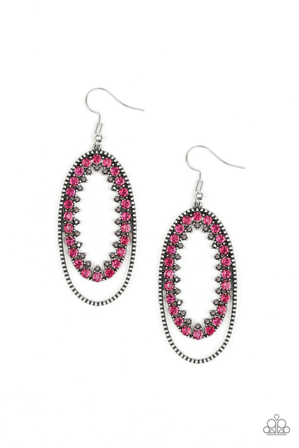 Paparazzi Accessories-Marry Into Money - Pink Earrings