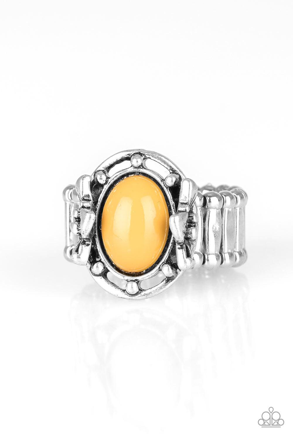 Paparazzi Accessories-Color Me Confident - Yellow Ring