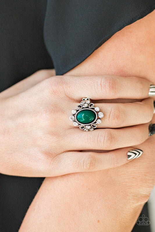 Paparazzi Accessories-Noticeably Notable - Green Ring