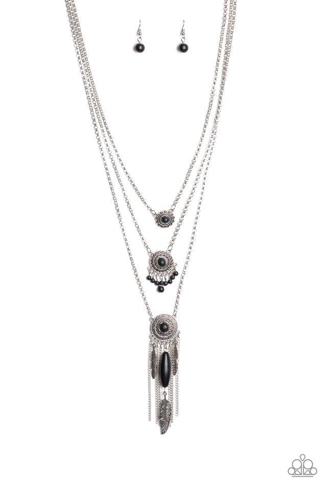 Paparazzi Accessories - Desert Daydream - Black Necklace 