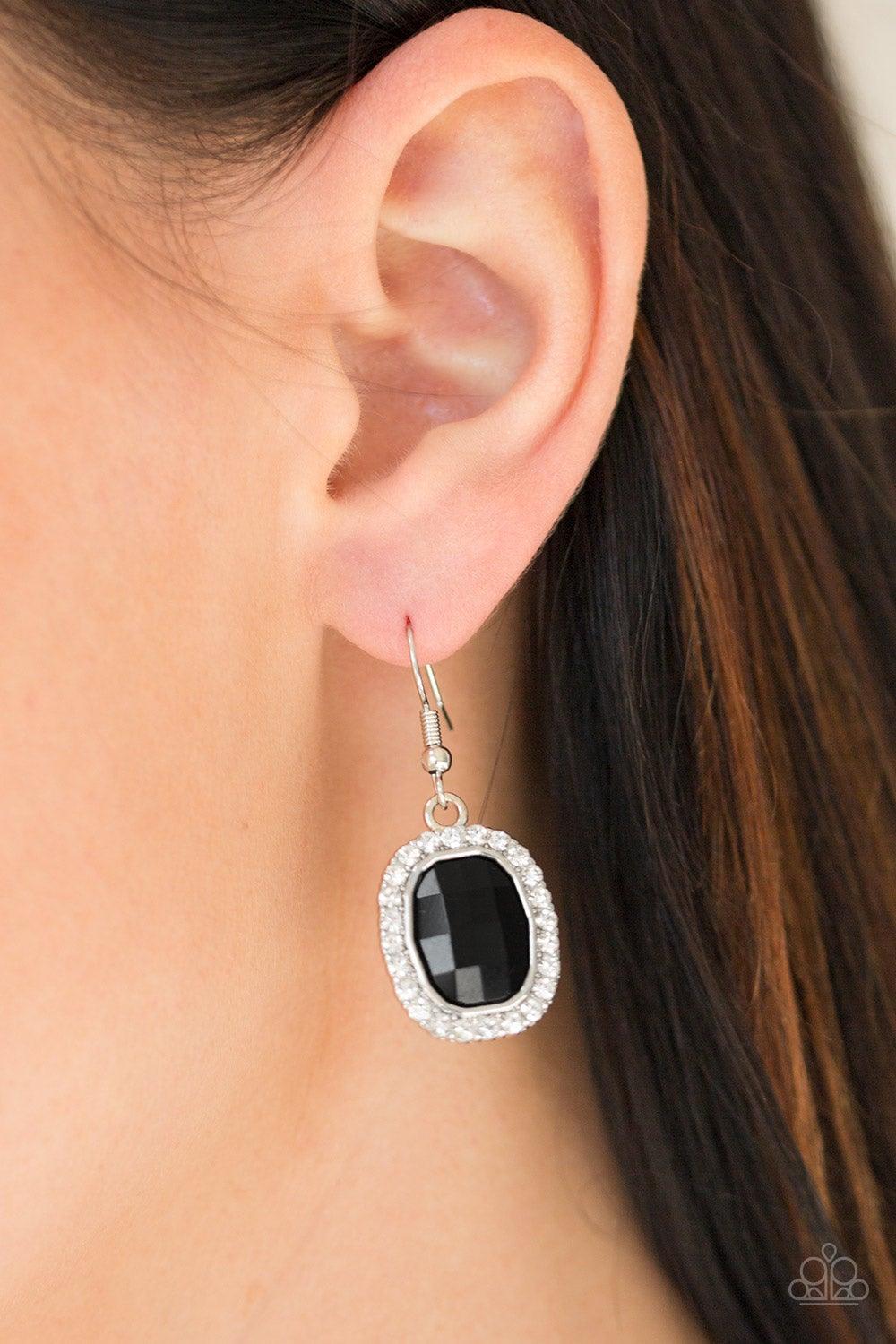 Paparazzi Accessories-The Modern Monroe - Black Earrings