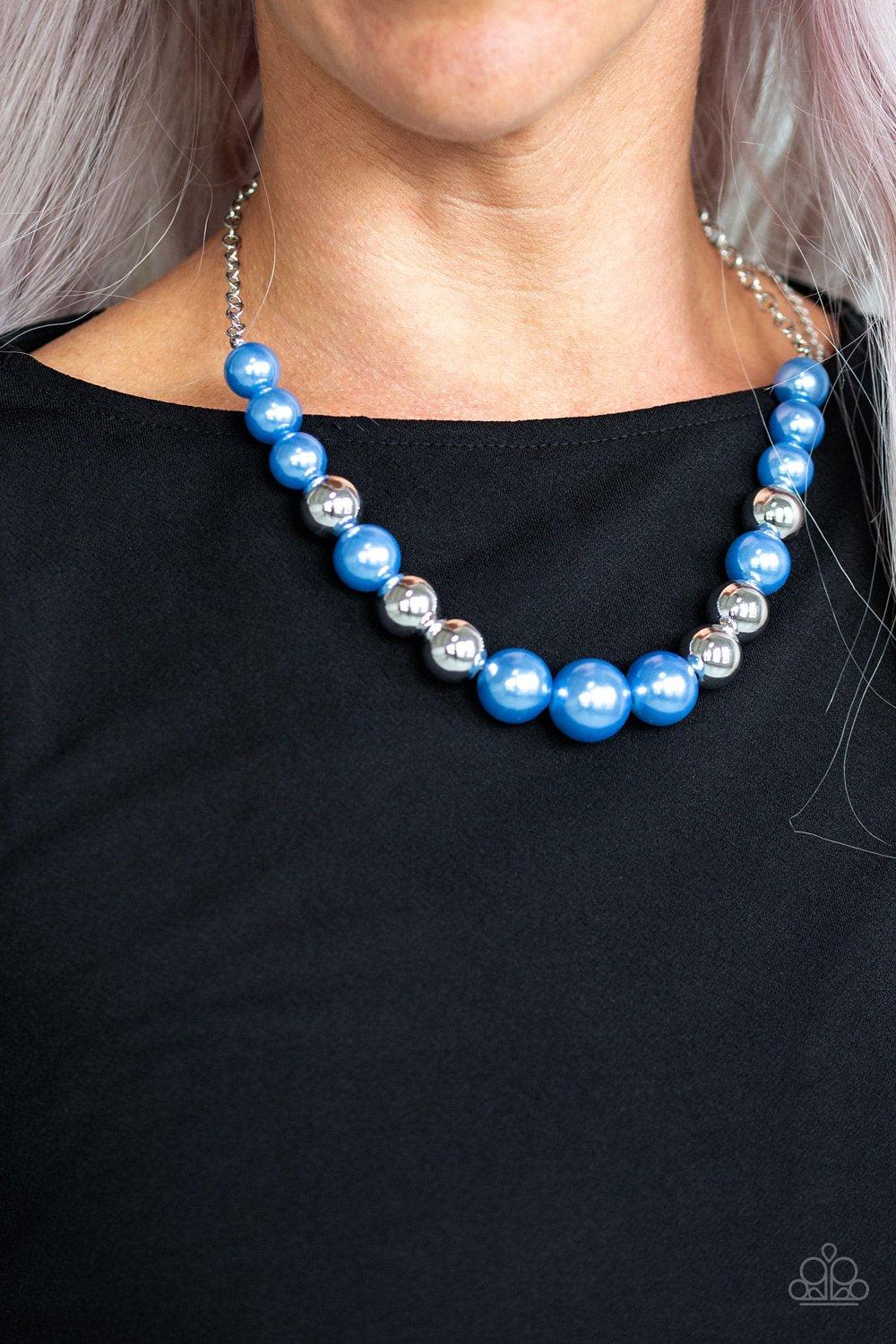 Take Note Blue Necklace - Jewelry by Bretta