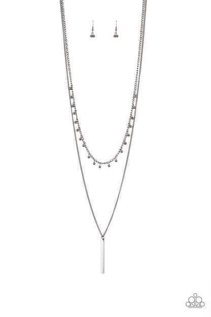 Paparazzi Accessories-Keep Your Eye On The Pendulum - Black Necklace