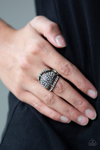 Paparazzi Accessories-The Seven-FIGURE Itch - Black Ring