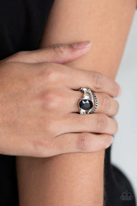 Spectacular Sparkle Black Ring - Jewelry by Bretta