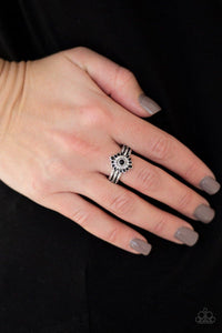 Rainbow Rivera Black Ring - Jewelry by Bretta