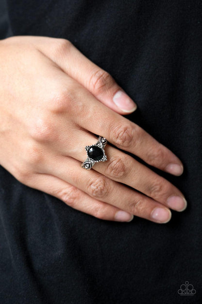 Paparazzi Accessories-Pricelessly Princess - Black Ring