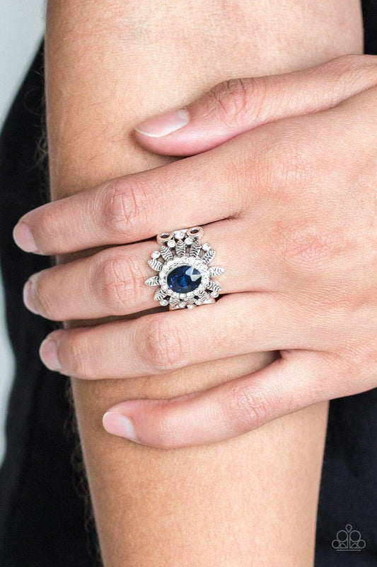 Paparazzi Accessories-Burn Bright - Blue Ring