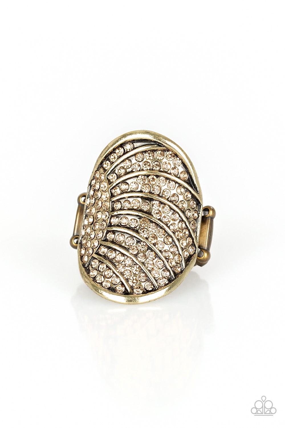 Paparazzi Accessories-Dazzle Daze - Brass Ring