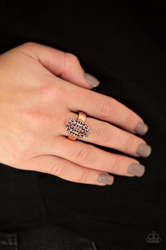Paparazzi Accessories-Full Of HAUTE Air - Copper Ring