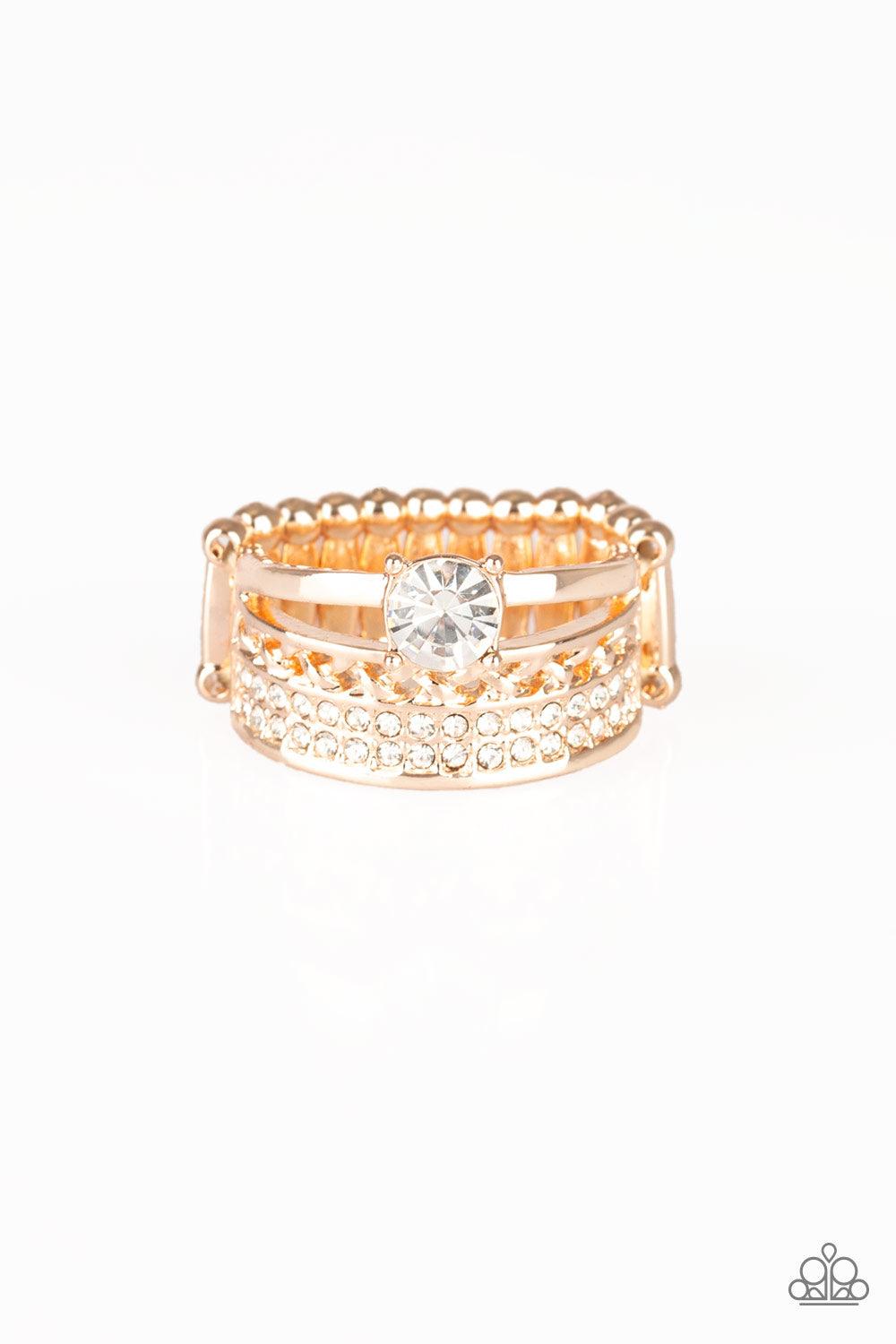 Paparazzi Accessories-The Overachiever - Rose Gold Ring