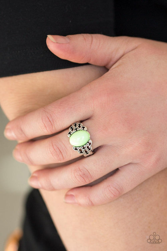 Paparazzi Accessories-Princess Problems - Green Ring