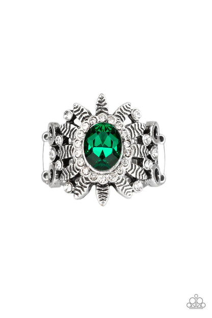 Paparazzi Accessories-Burn Bright - Green Ring