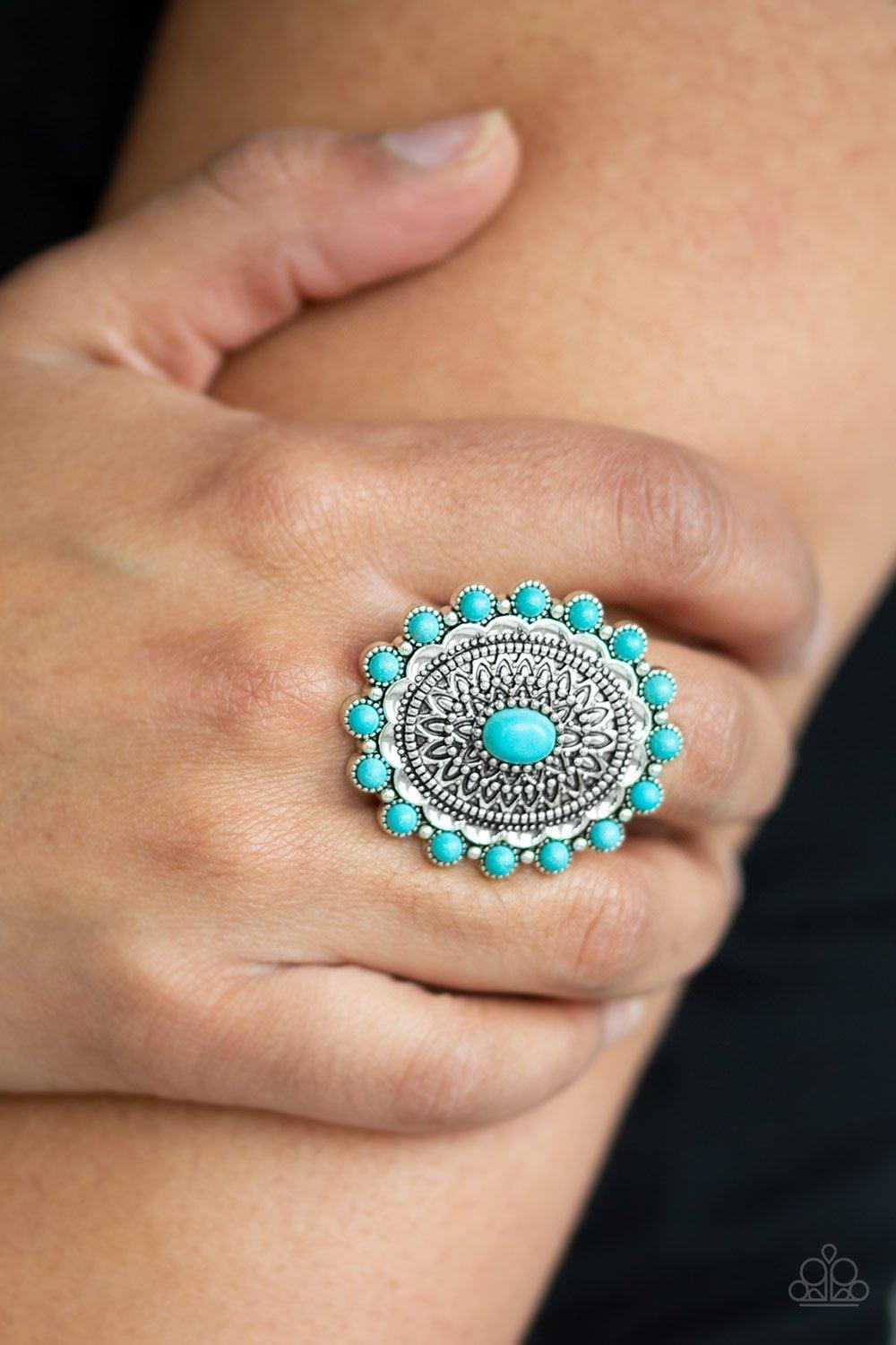Mesa Mandala Blue Ring - Jewelry by Bretta