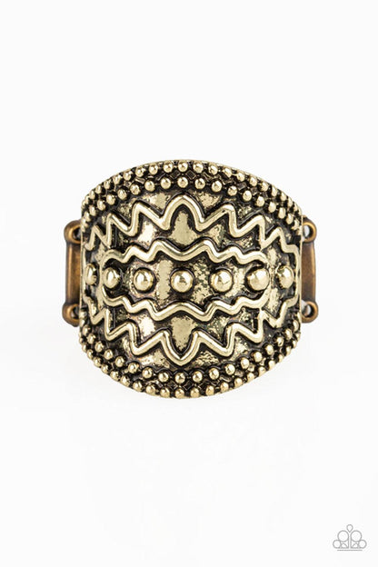 Paparazzi Accessories-Island Rover - Brass Ring