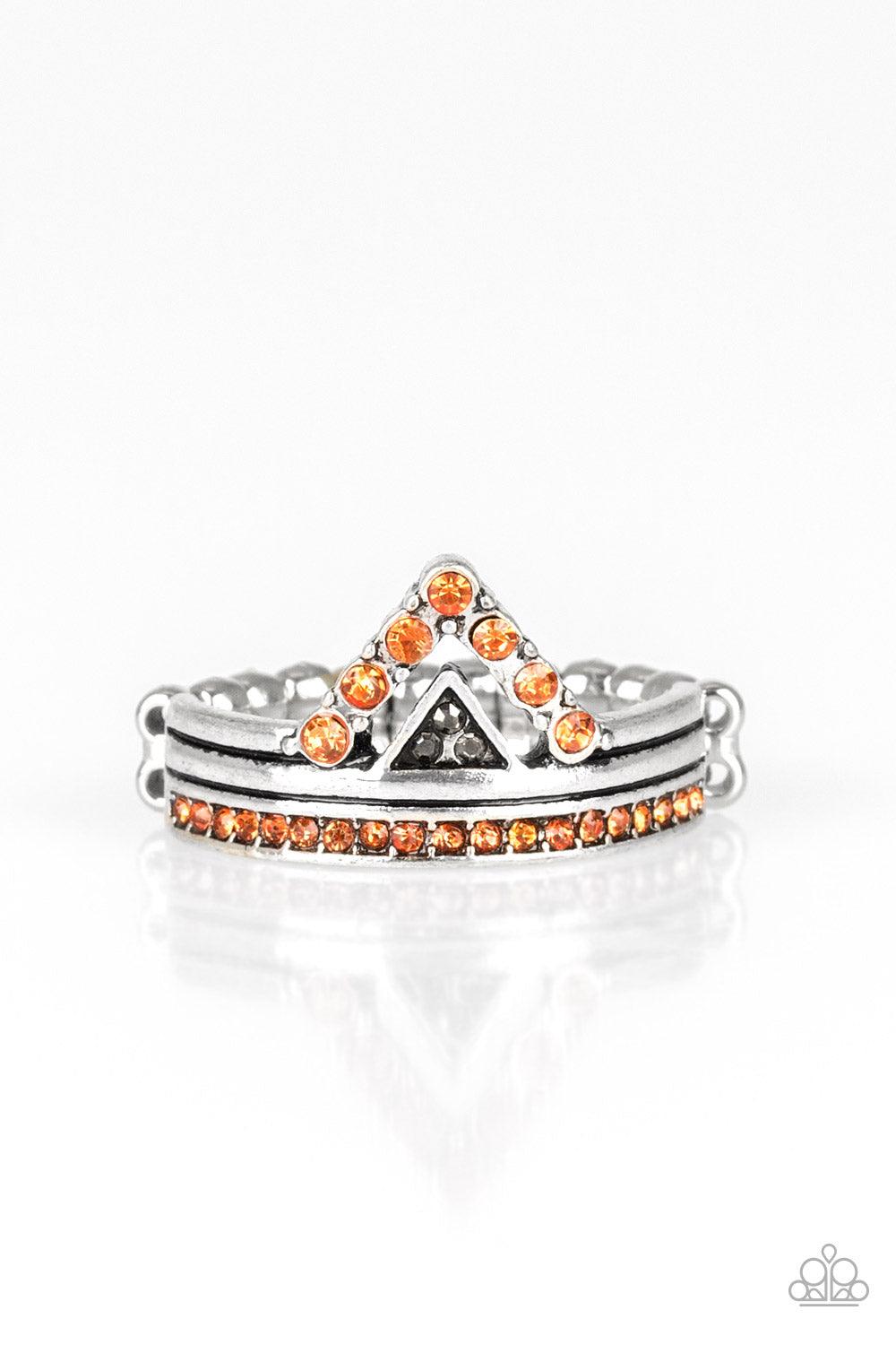 Paparazzi Accessories-Base Over Apex - Orange Ring