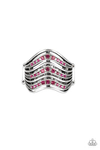 Paparazzi Accessories-Fashion Finance - Pink Ring