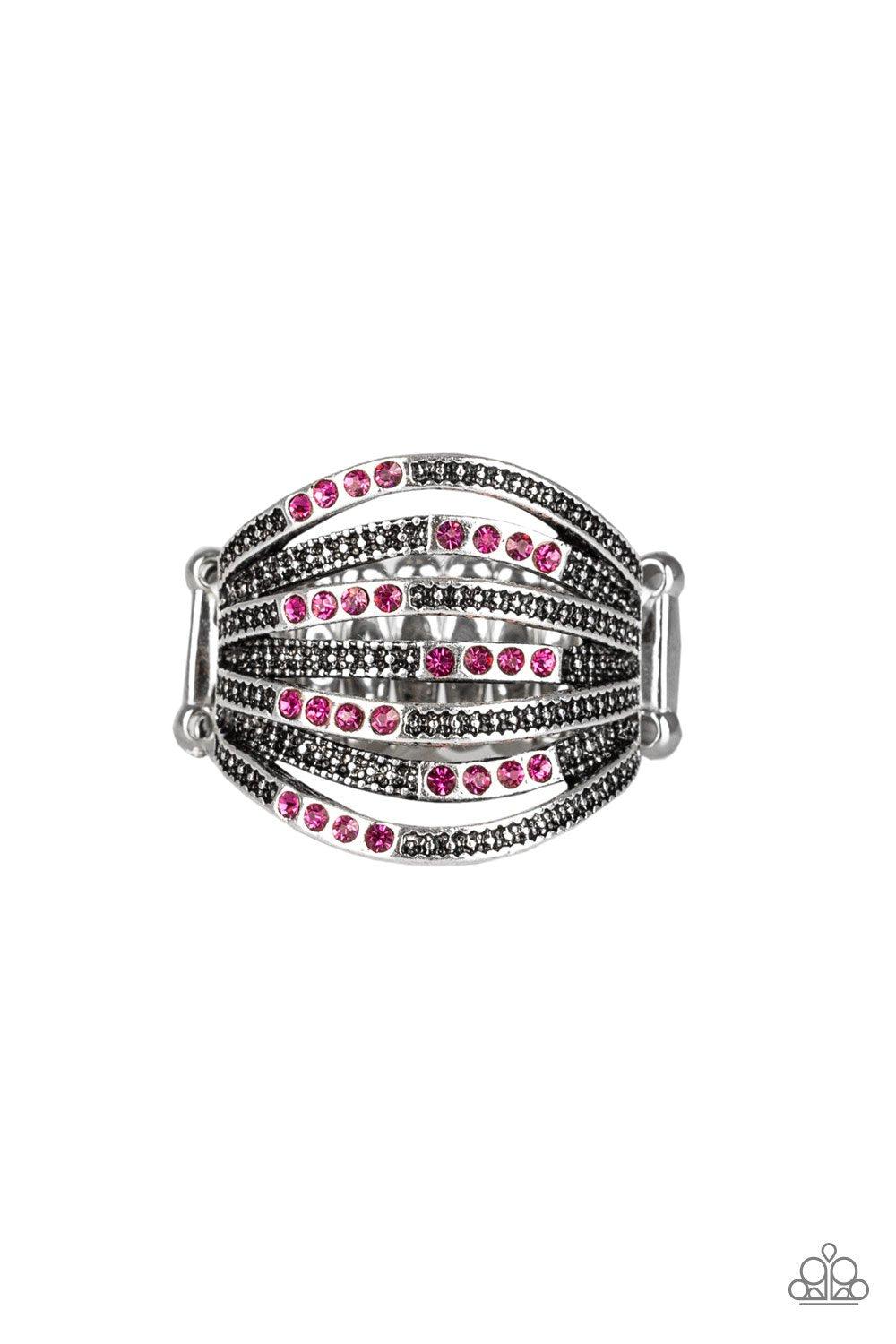 Paparazzi Accessories-Securing My Finances - Pink Ring