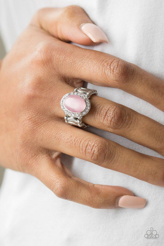 Paparazzi Accessories-Laguna Luxury - Pink Ring