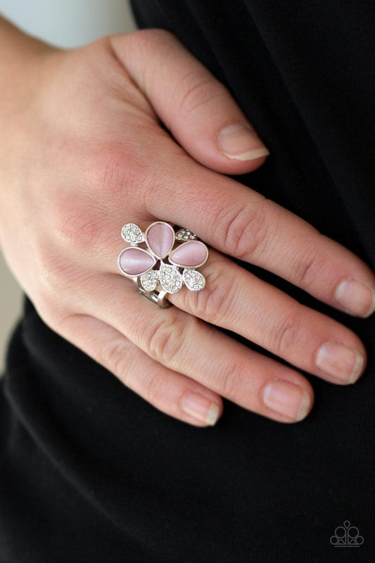 Paparazzi Accessories-Diamond Daisies - Pink Ring