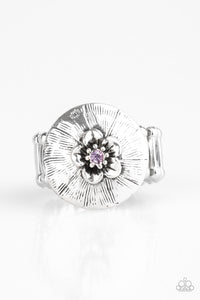 Paparazzi Accessories-Blooming Beach Party - Purple Ring