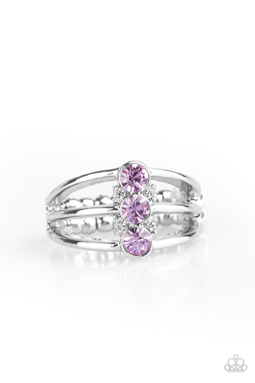 Paparazzi Accessories-Triple Crown Winner - Purple Ring