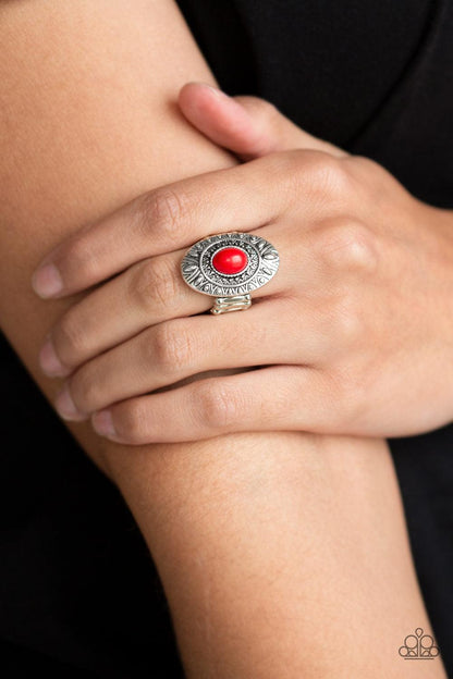 Paparazzi Accessories-Stone Fox - Red Ring