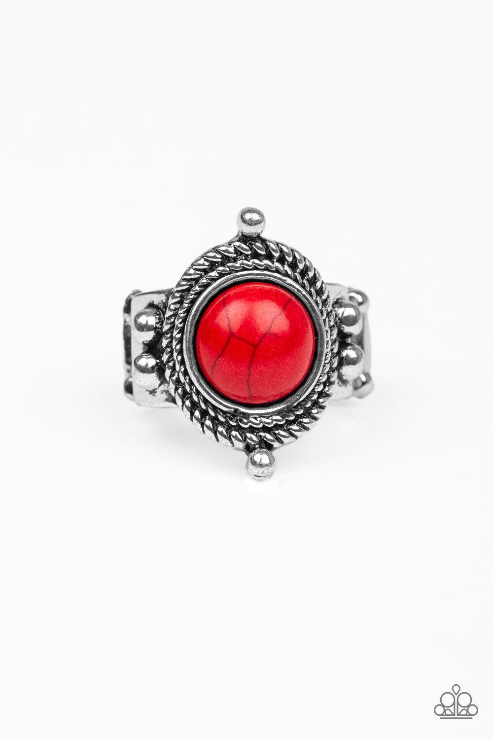 Paparazzi Accessories-Prone To Wander - Red Ring