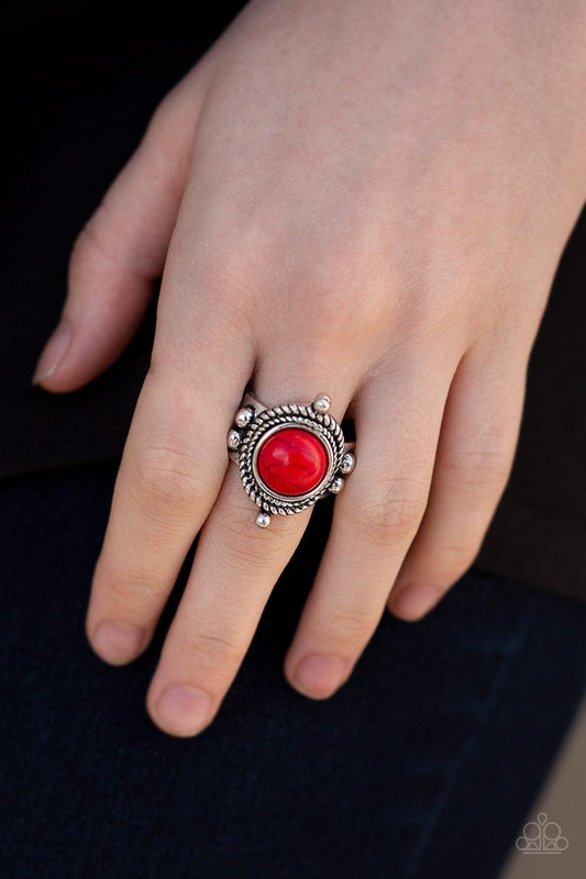 Paparazzi Accessories-Prone To Wander - Red Ring