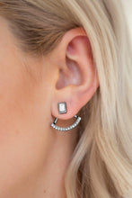 Paparazzi Accessories-Delicate Arches - Black Earrings