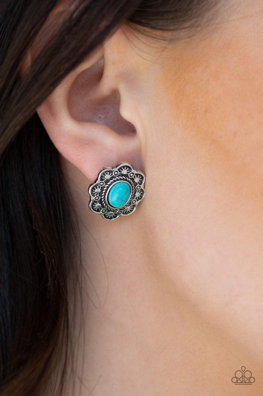 Paparazzi Accessories-Springtime Deserts - Blue Earrings