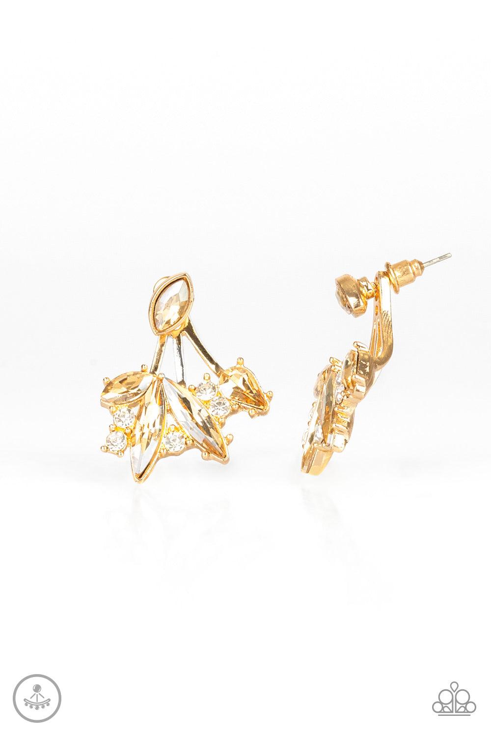 Paparazzi Accessories-Deco Dynamite - Gold Earrings