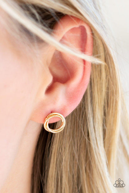 Paparazzi Accessories-Simple Radiance - Gold Earrings