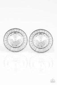 Paparazzi Accessories-What Should I BLING? - White Earrings