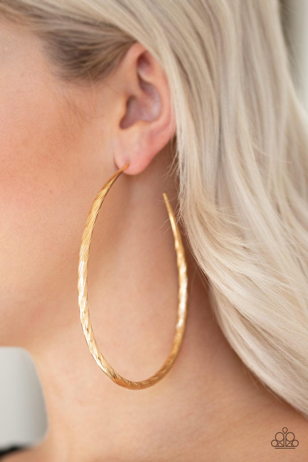 Paparazzi Accessories-Fleek All Week - Gold Earrings