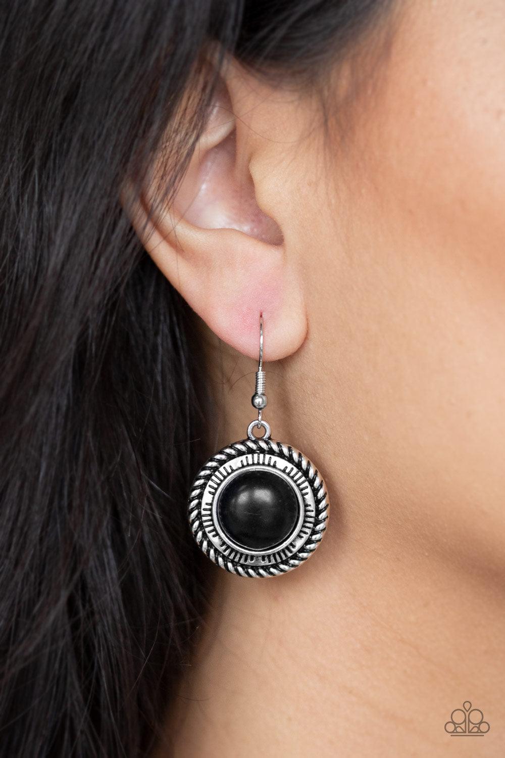 Paparazzi Accessories - Natural-Born Nomad - Black Necklace