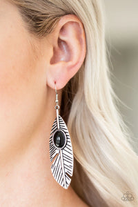 Quill Thrill Black Earrings - Jewelry by Bretta