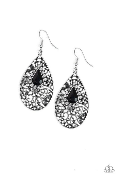 Paparazzi Accessories - Modern Monte Carlo - Black Earring