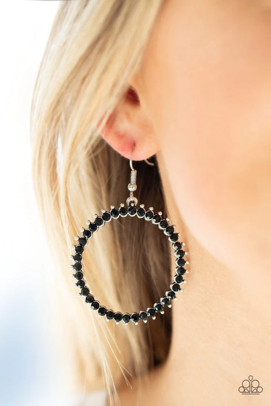  Spark Their Attention Black Earrings - Jewelry by Bretta