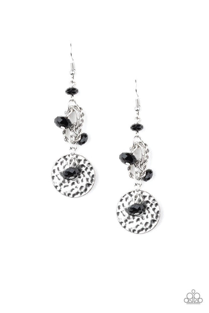 Paparazzi Accessories-Seaside Catch - Black Earrings