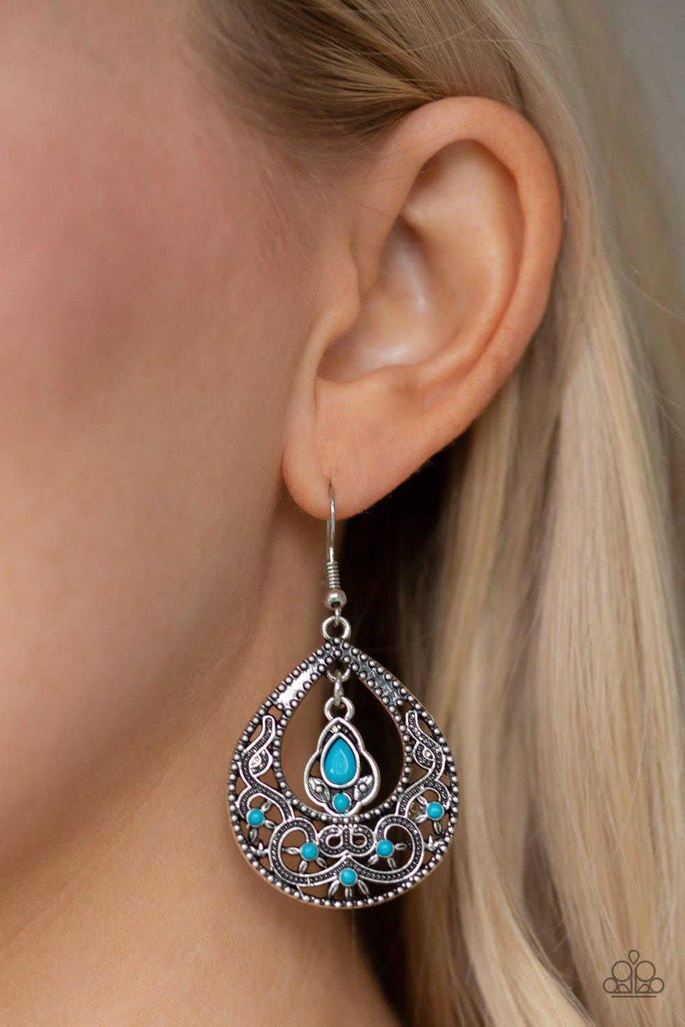 All-Girl Glow Blue Earrings - Jewelry By Bretta