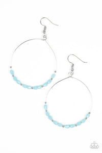 Paparazzi Accessories-Prize Winning Sparkle - Blue Earrings