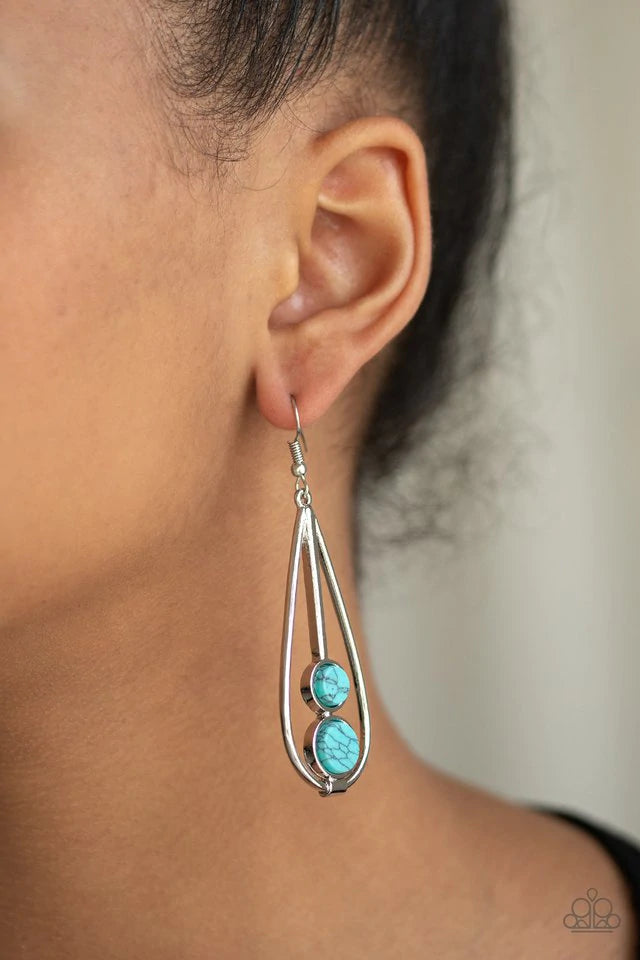 Natural Nova Blue Earrings - Jewelry by Bretta