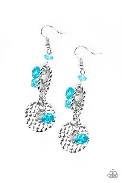 Paparazzi Accessories-Seaside Catch - Blue Earrings